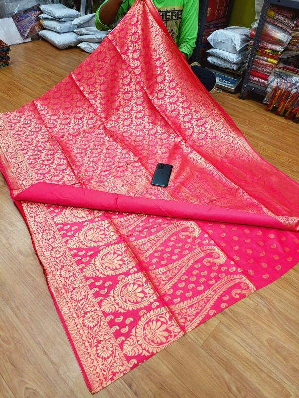 Womens Pure Manipuri silk saree With blouse piece - Free size
