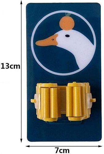 Plastic Mop & Broom Holder With Self Adhesive Magic Sticker Series - Freesize